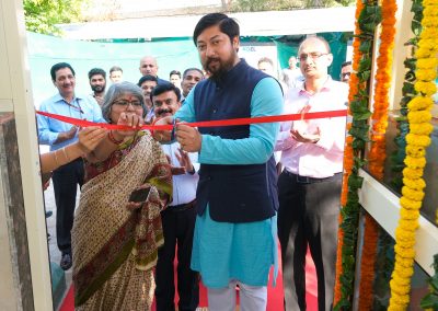 During the 17th Governing Body meeting of NDTL, Shri Nisith Pramanik, Hon'ble Minister of State for Youth Affairs and Sports inaugurated a new Cold Room & Cafeteria in the presence of Smt. Sujata Chaturvedi, IAS, Secretary, Department of Sports & Senior officials and eminent Scientific community.